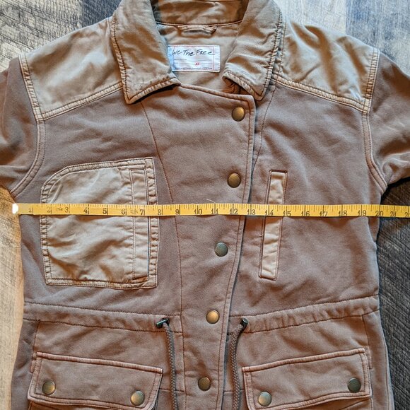 We the Free People Saturday Utility Jacket XS Brown Tan - Picture 9 of 9